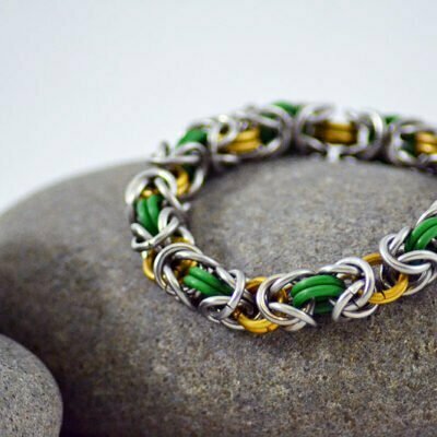 Bracelet Green & Gold