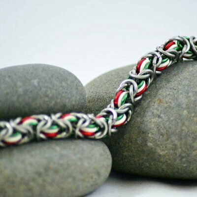 Bracelet - Red, White & Green