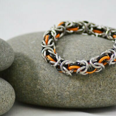 Bracelet Black & Orange