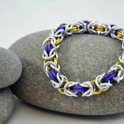 Bracelet - Purple & Gold