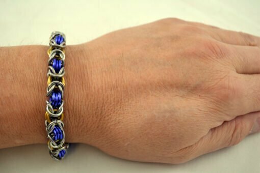 Bracelet - Purple & Gold - Image 2