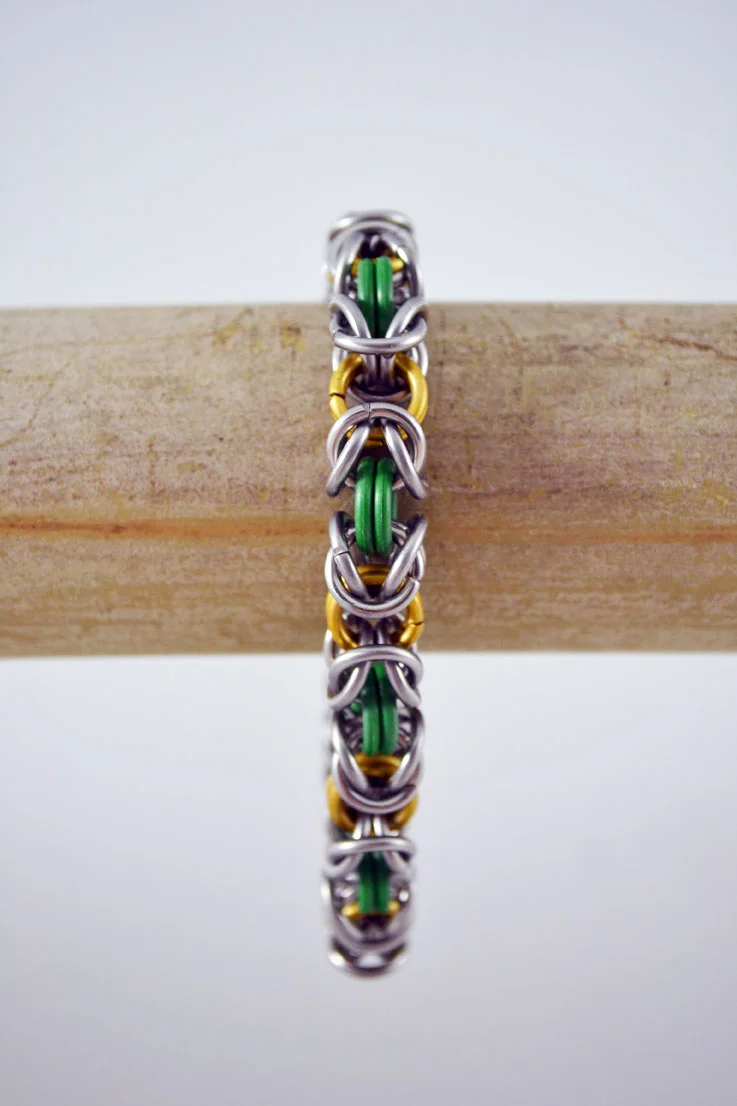 Bracelet Green & Gold - Image 3