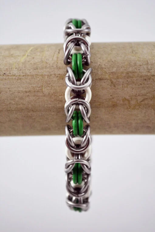 Bracelet Green & White - Image 3