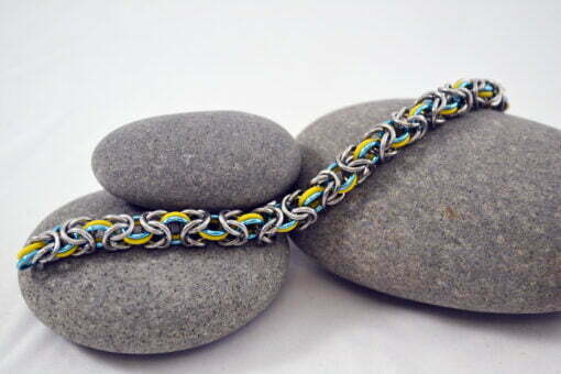 Bracelet Yellow & Light Blue