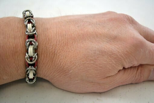 Bracelet Maroon & White - Image 2