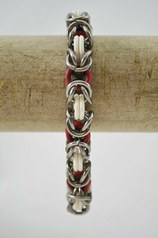 Bracelet Maroon & White - Image 3