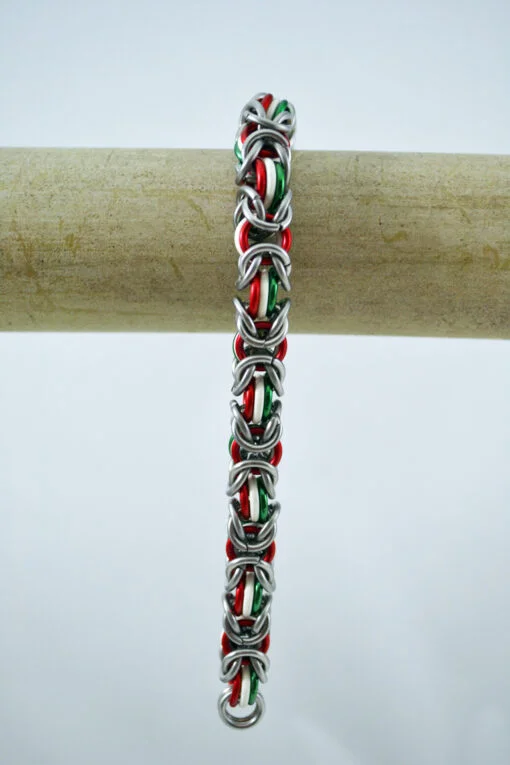 Bracelet - Red, White & Green - Image 3