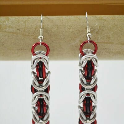 Red & Black Earrings