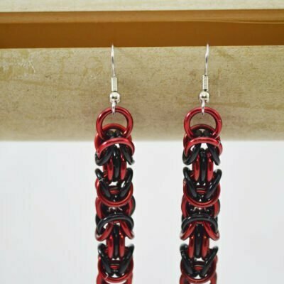 Red & Black Earrings